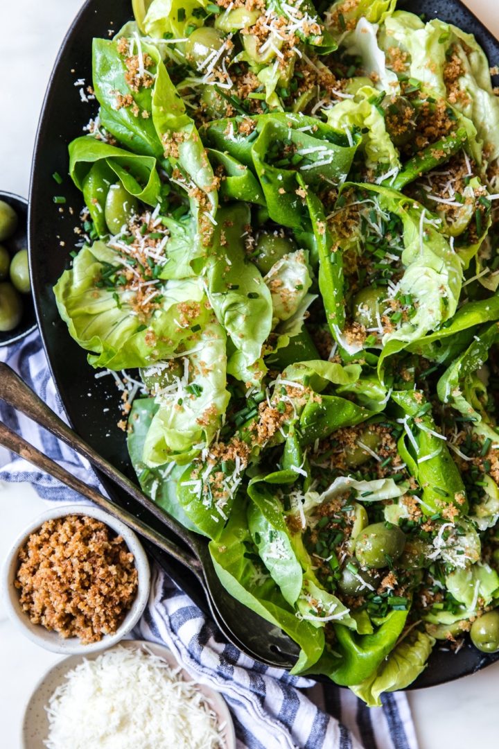 Butter Lettuce Salad with Manchengo Cheese