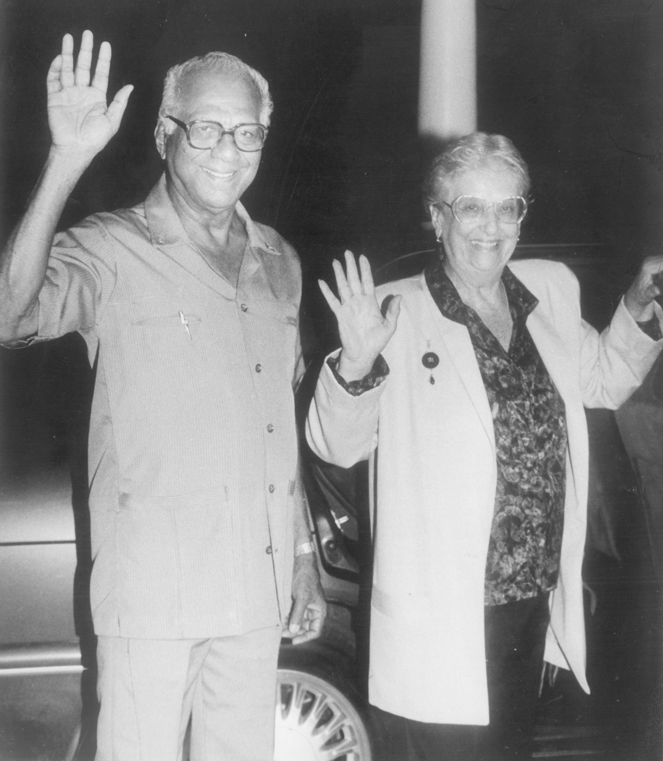 Cheddi and Janet Jagan, former presidents of Guyana